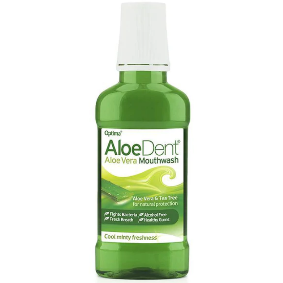 Optima Aloe Vera Mouthwash - with Grapefruit Seed Extract & Tea Tree (Alcohol & Saccharin Free)